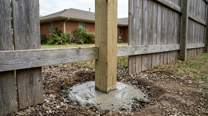 Fence Post Repair & Replacement Wichita